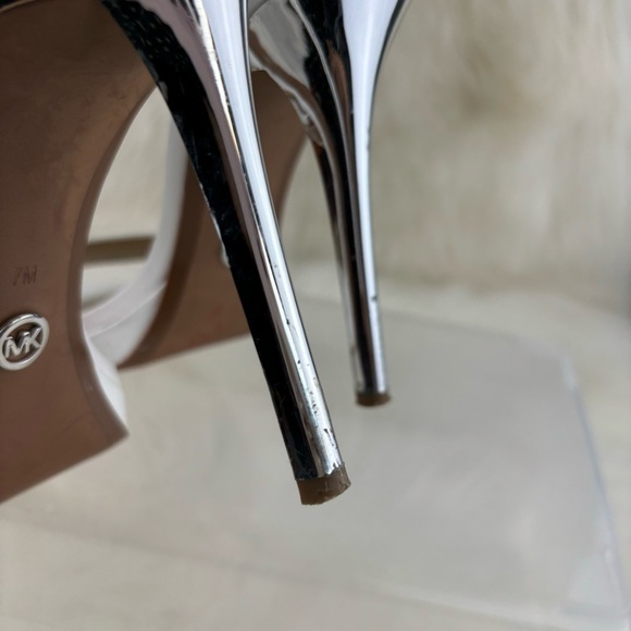MICHAEL KORS OPEN TOE PUMPS HEELS SIZE 7 WOMAN - Picture 6 of 14